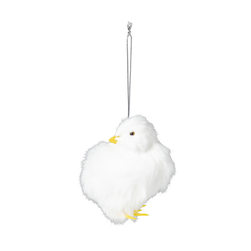 Hanger kuiken pluche - diverse varianten - 9x8x7.5 cm