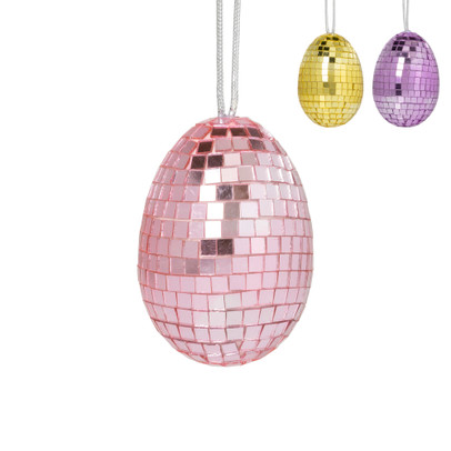 Paasei disco klein - diverse varianten - ø5.7x7.7 cm