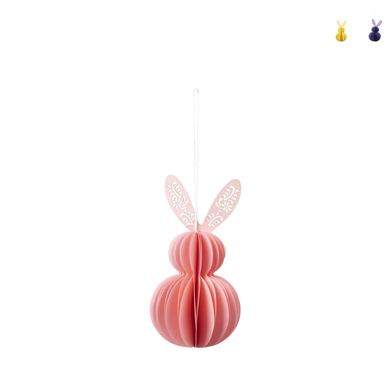 Paashaas papier klein - diverse varianten - ø6x12 cm