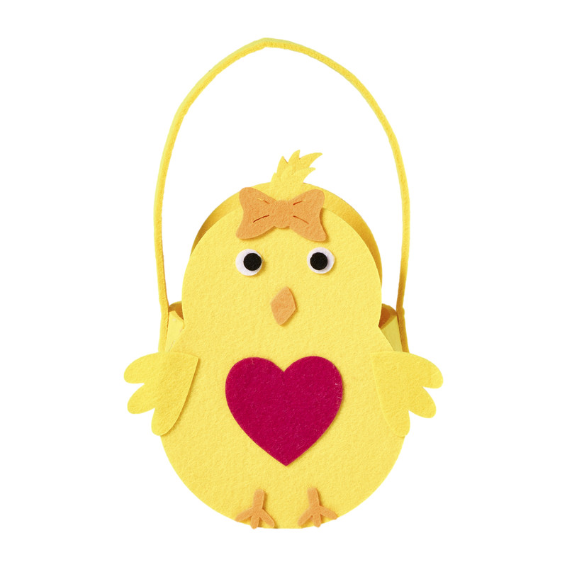 Paasmandje haas - vilt - diverse varianten