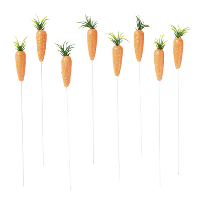 Wortel op draad - set van 8 - 14x13x2 cm