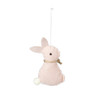 Hanger konijn vilt - roze - 11 cm