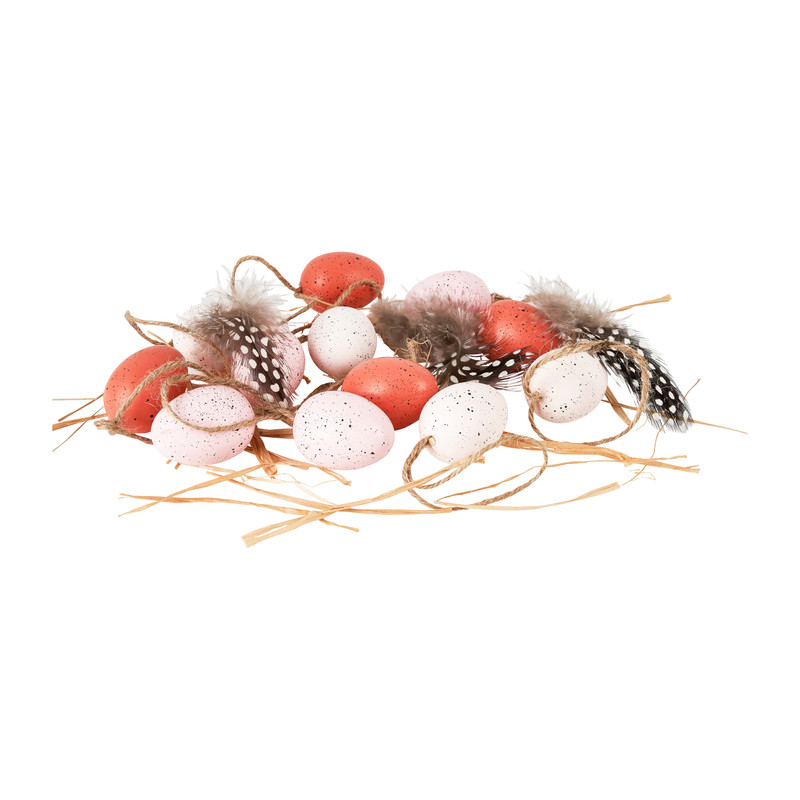 Paaseitjes hangers - set van 12 - roze