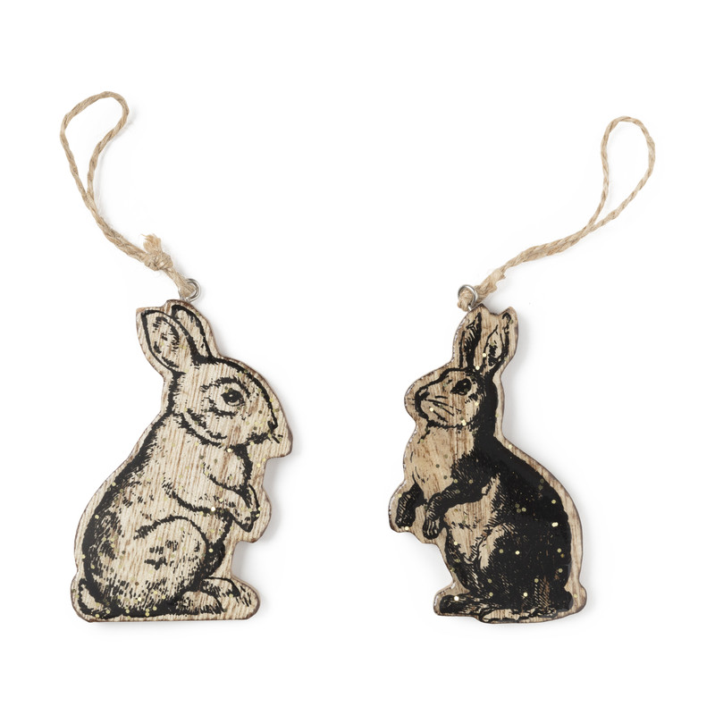 Hanger haasje - set van 3 - 9 cm