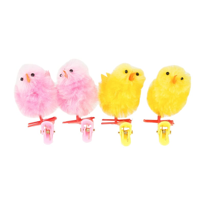 Kuikens op clip - 4 stuks