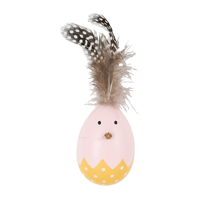 Paaskuiken hanger - geel - 6 cm