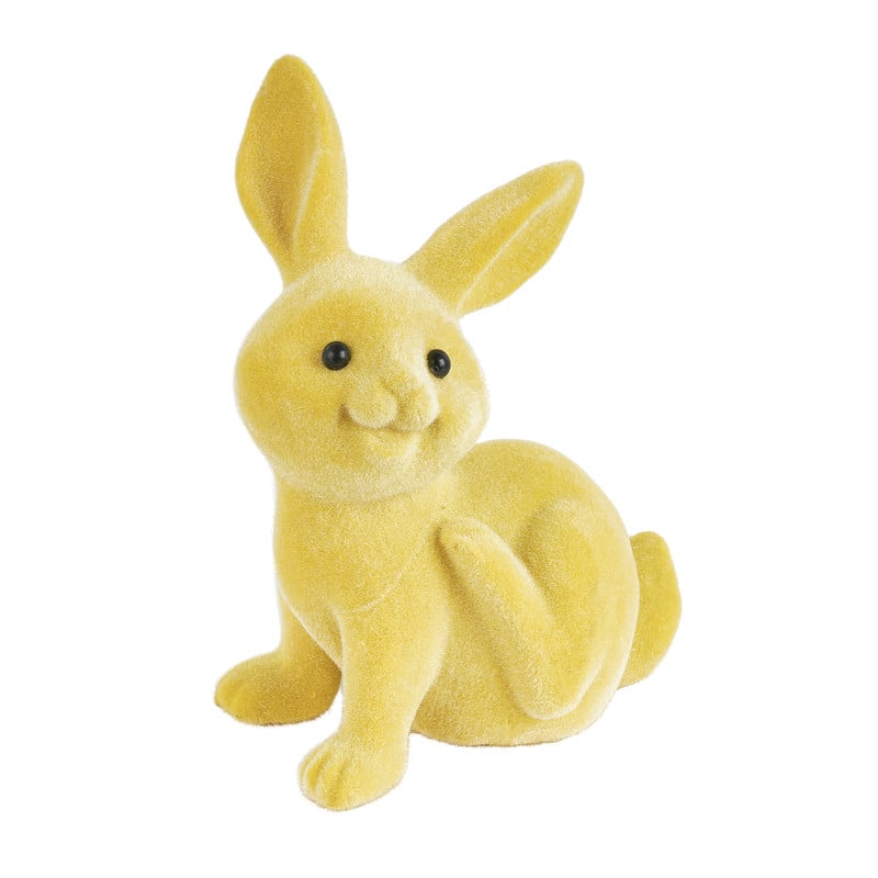 Paashaas - geel - 13.5 cm 