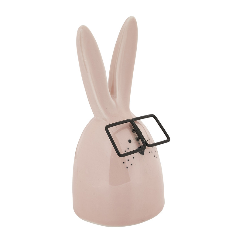 Paaskonijn met bril - roze - 15 cm 