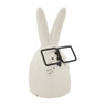 Paaskonijn met bril - wit -  10 cm