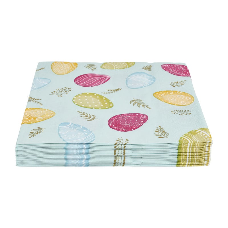Servetten paaseitjes - 16.5x16.5 cm - set van 20