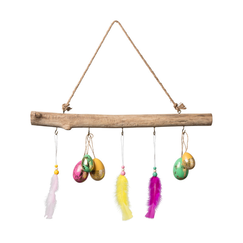 Decoratie eieren - glitter en goud - set van 9