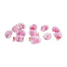 Chenille kuikens - roze - 12 stuks