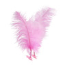 Veren met clipjes - roze - 2 stuks