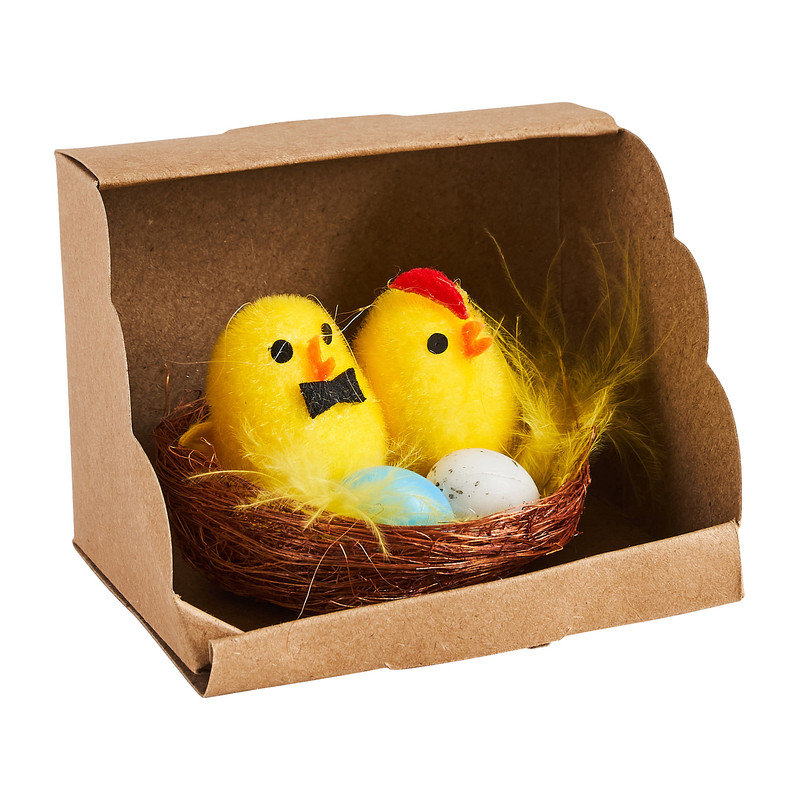 Paasdeco in doosje - diverse soorten - 8x7x6 cm