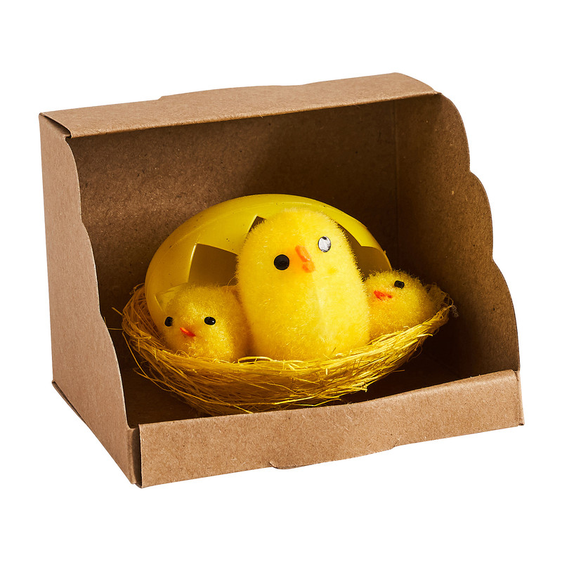 Paasdeco in doosje - diverse soorten - 8x7x6 cm