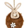 Paashanger pluche konijn - multikleur - diverse varianten