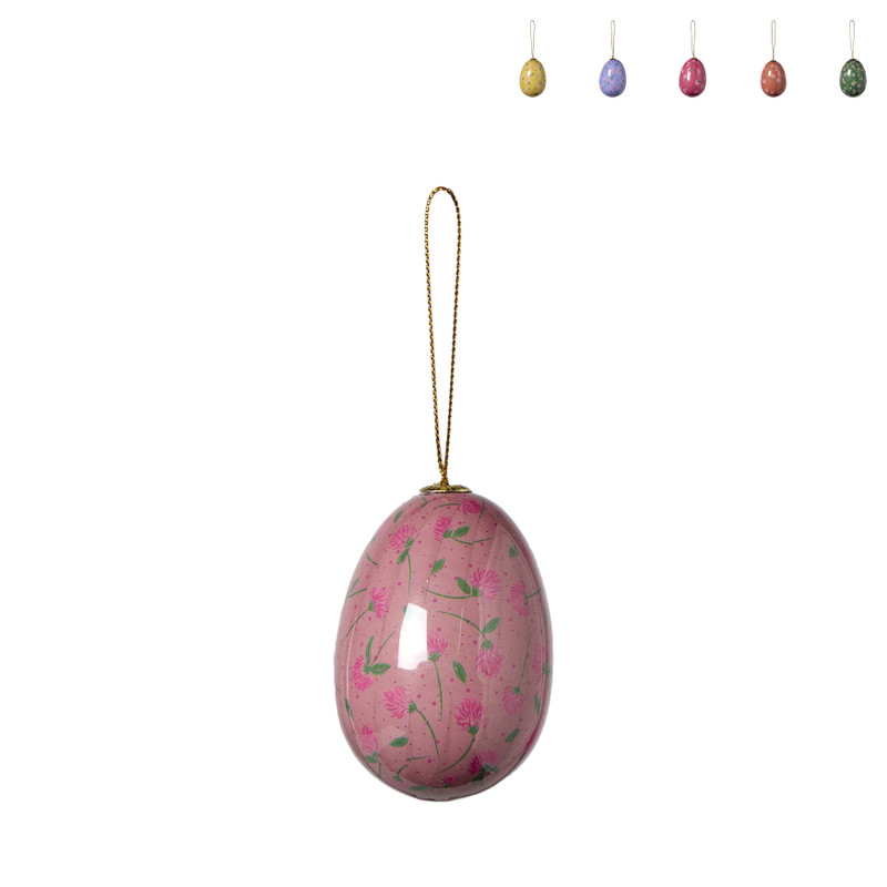 Paashanger gekleurd ei met printje - diverse varianten