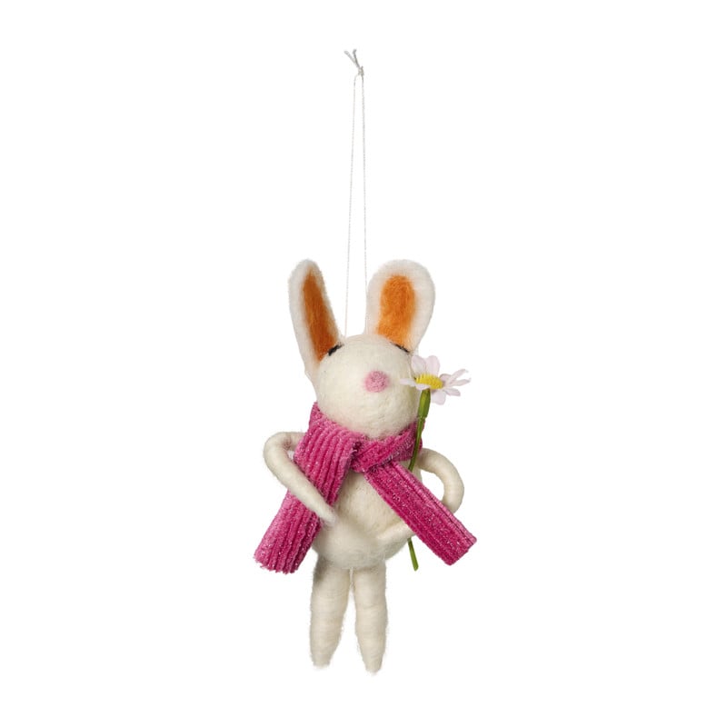 Hanger haasje met sjaal - multikleur - diverse varianten