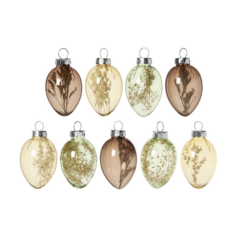 Paashanger ei - multikleur - set van 9 