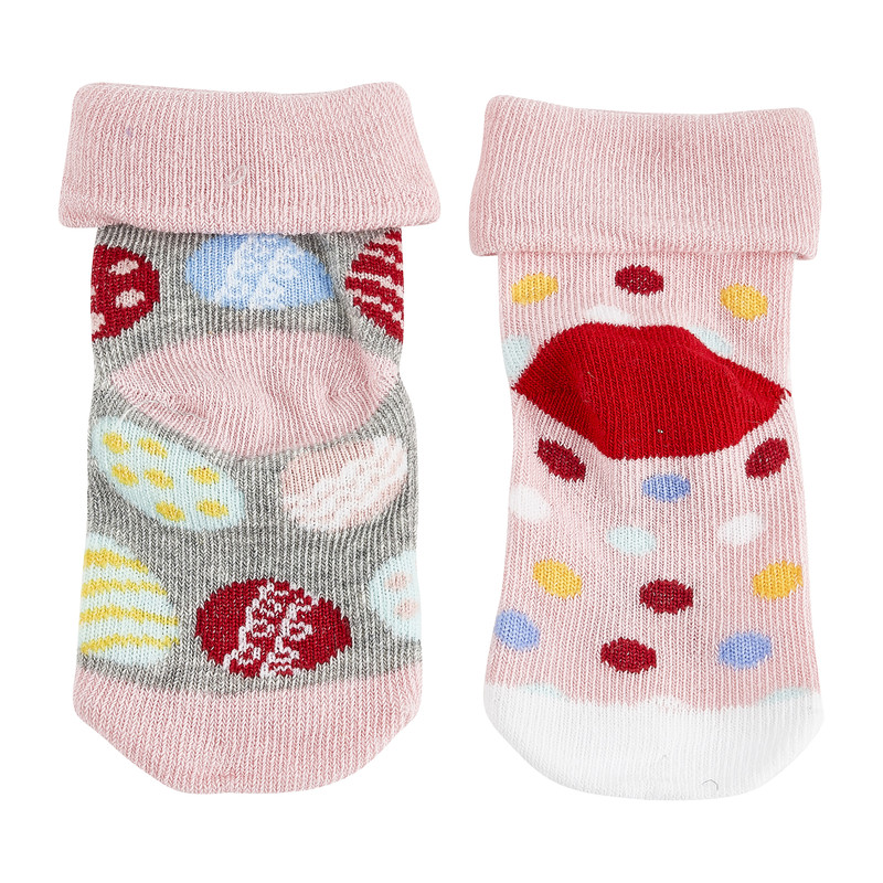 Kindersokken paasei - set van 2 - maat 56/68