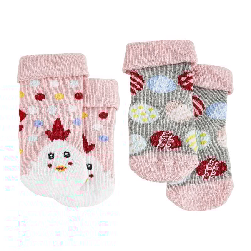 Kindersokken paasei - set van 2 - maat 74/88 