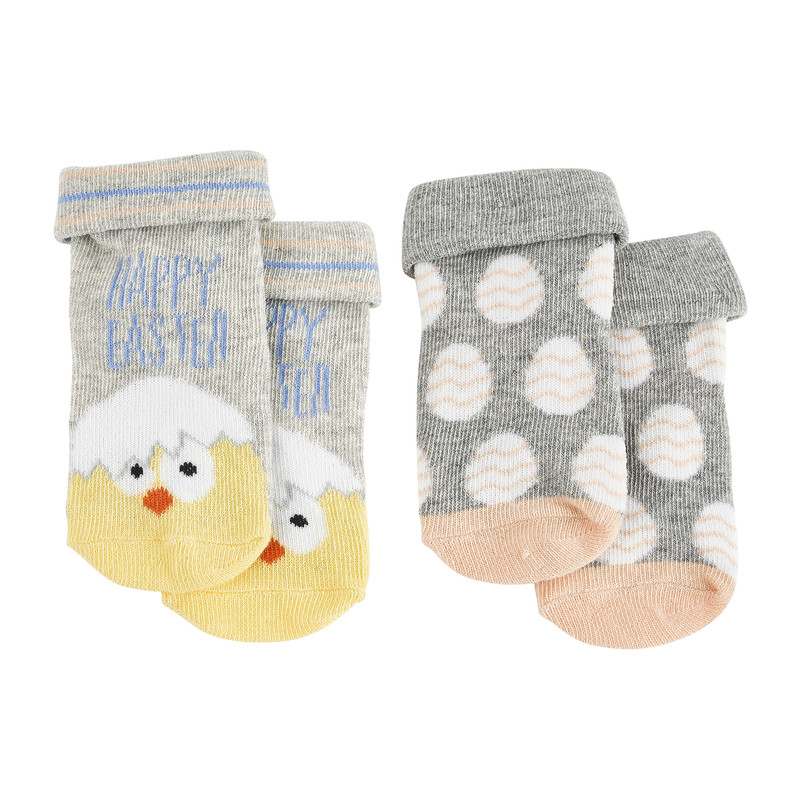 Kindersokken pasen - set van 2 - maat 56/68