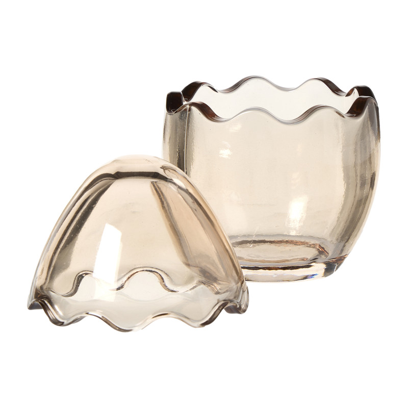 Beeldje ei in glas - multikleur - diverse varianten