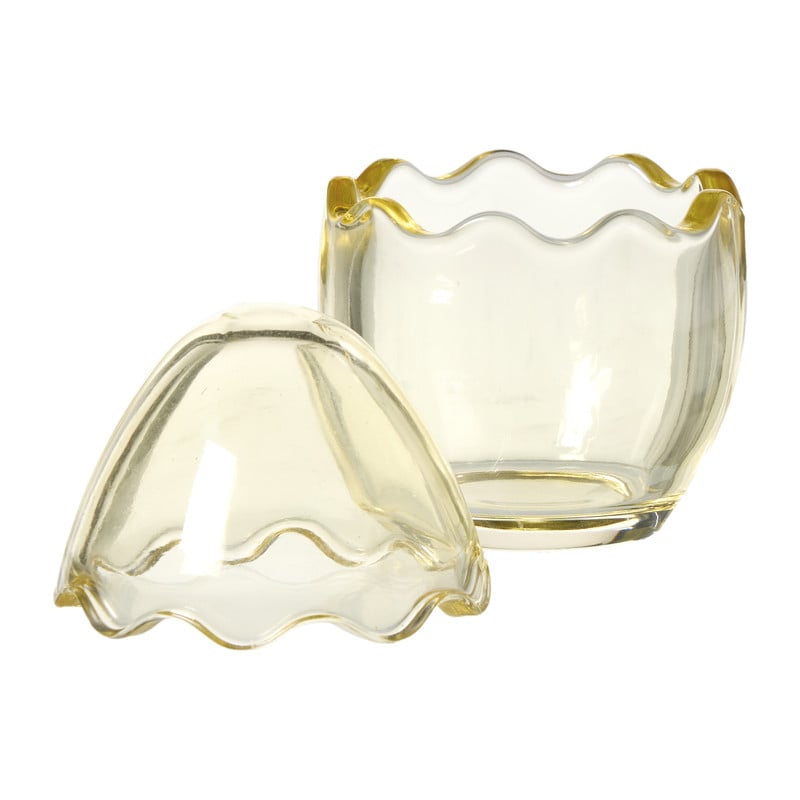 Beeldje ei in glas - multikleur - diverse varianten