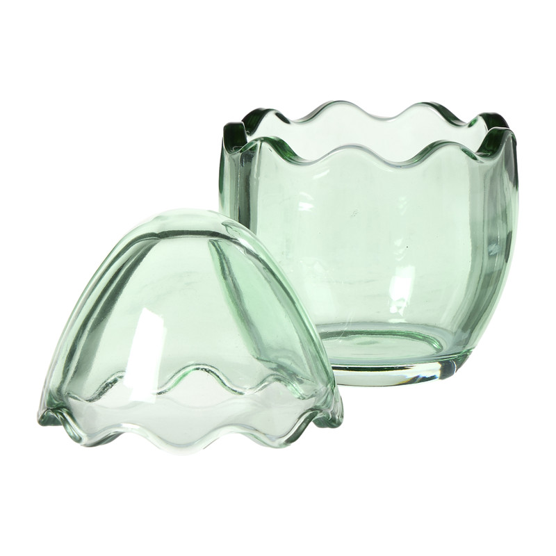 Beeldje ei in glas - multikleur - diverse varianten