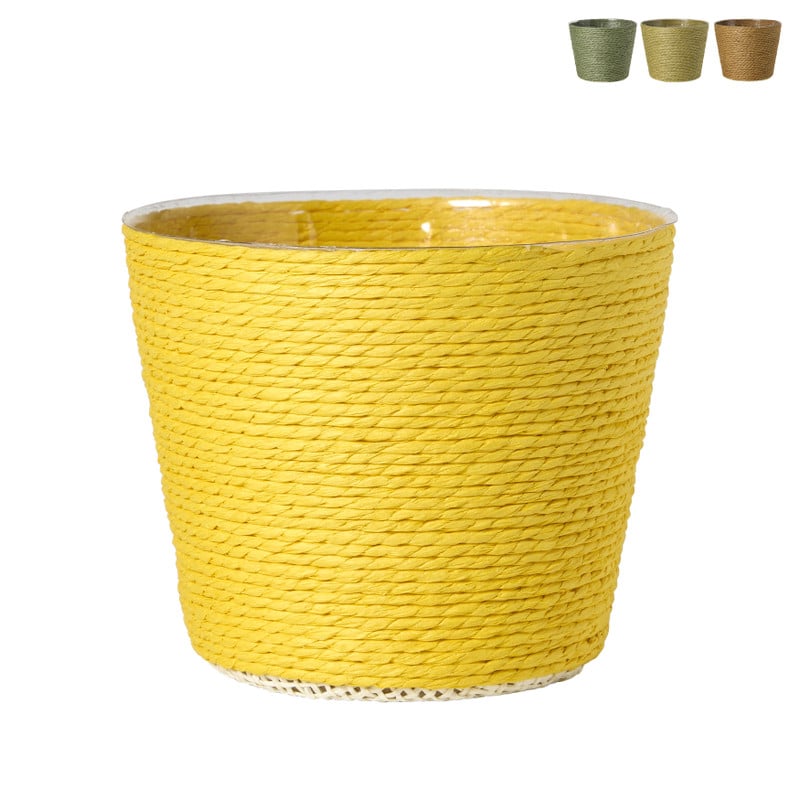 Bloempot mand klein - diverse varianten - ø12x9 cm