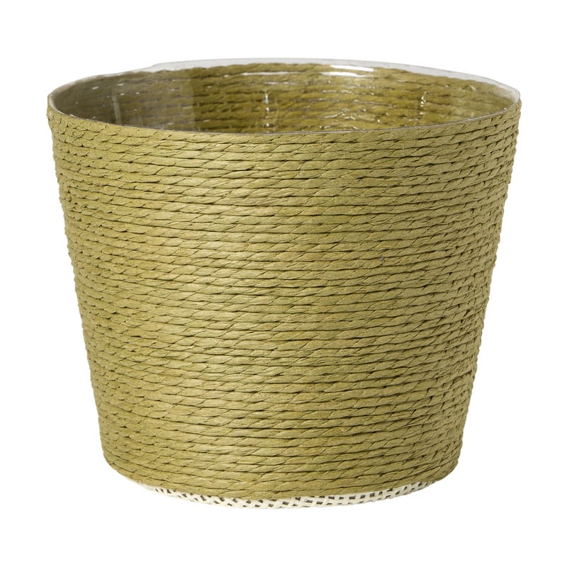 Bloempot mand groot - diverse varianten - ø13.5x11 cm