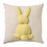 Kussen paashaas - beige/geel - 45x45 cm