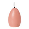 LED kaars paasei - roze - ø6.2x11.5 cm