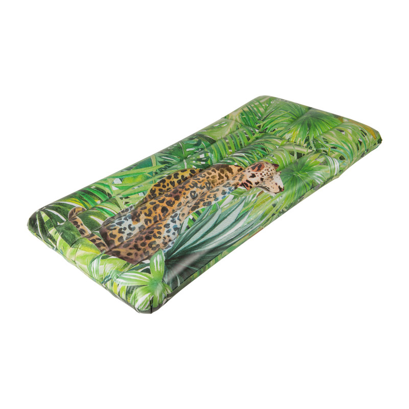 Luchtbed luipaard - groen - 180x90 cm