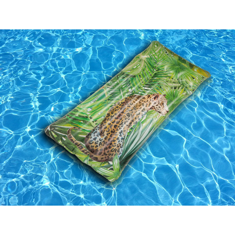 Luchtbed luipaard - groen - 180x90 cm