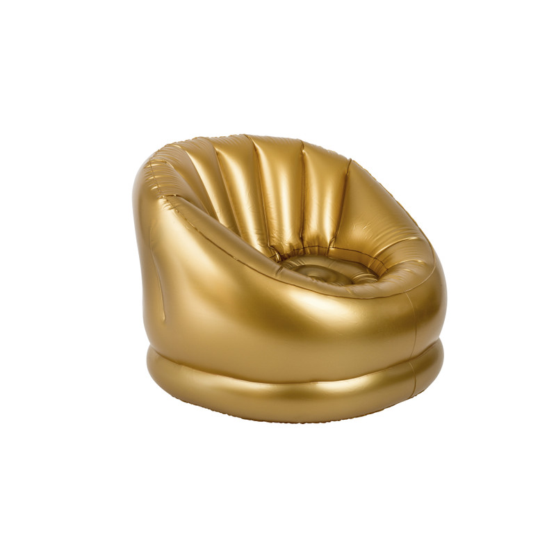 Opblaasbare stoel - goud - 95x86x66 cm