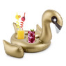 Zwaan drinkhouder - goudkleurig - 32x30x44 cm