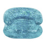 Opblaasbare kinderstoel glitter - blauw