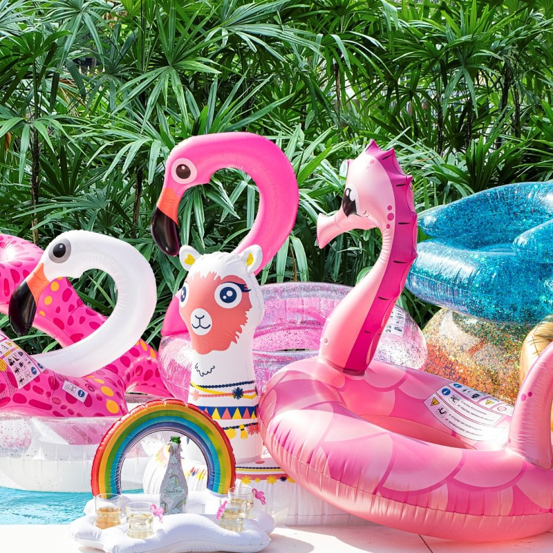 Regenboog drinkhouder - 62x42x39 cm