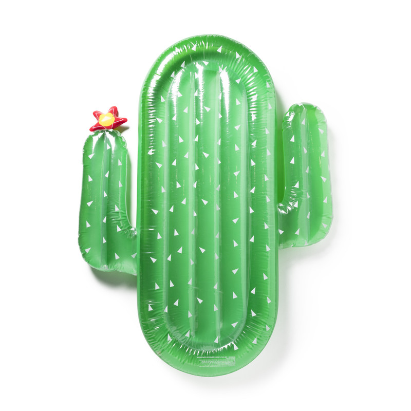 Luchtbed cactus - groen - 180x135 cm