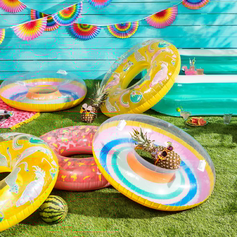 Zwemband kaketoe - geel - ø100 cm