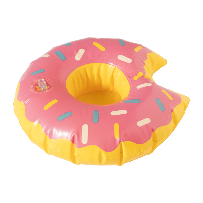 Drinkhouder donut - roze - 20 cm