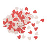 Confetti hartjes - rood/roze