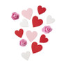 Tafeldecoratie hartjes - hout - set van 13