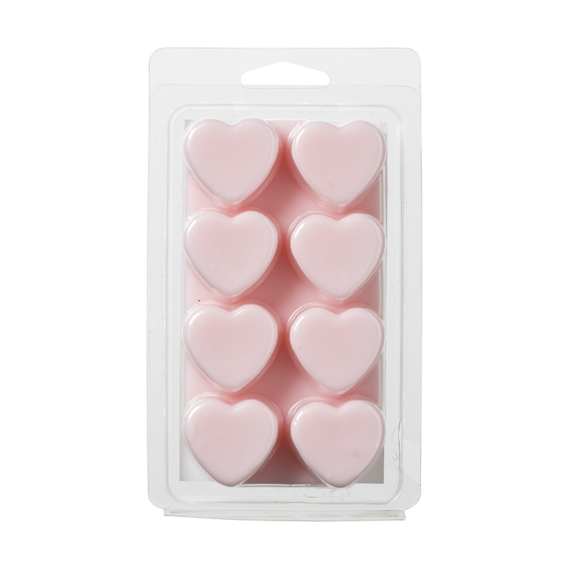 Wax hartjes set van 8 - diverse varianten