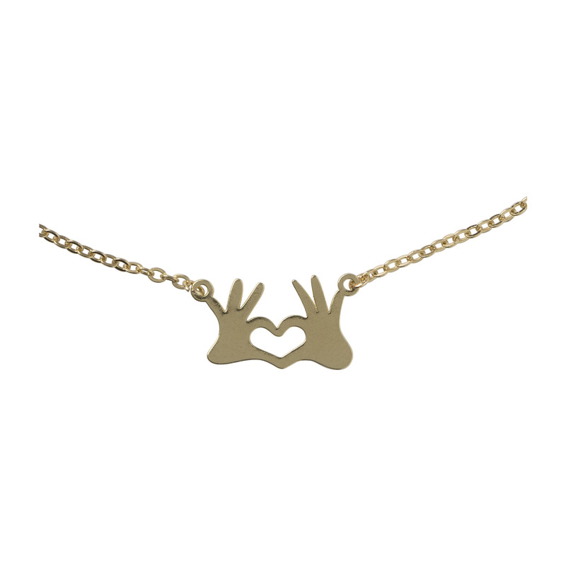 Ketting met hartjes - diverse varianten - goud