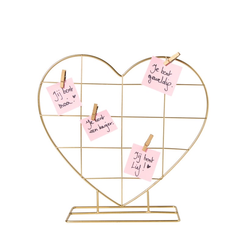 Fotorek hart met knijpers - rood - diverse varianten