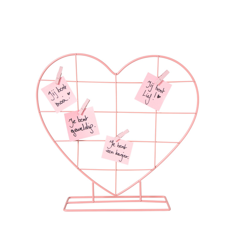 Fotorek hart met knijpers - rood - diverse varianten