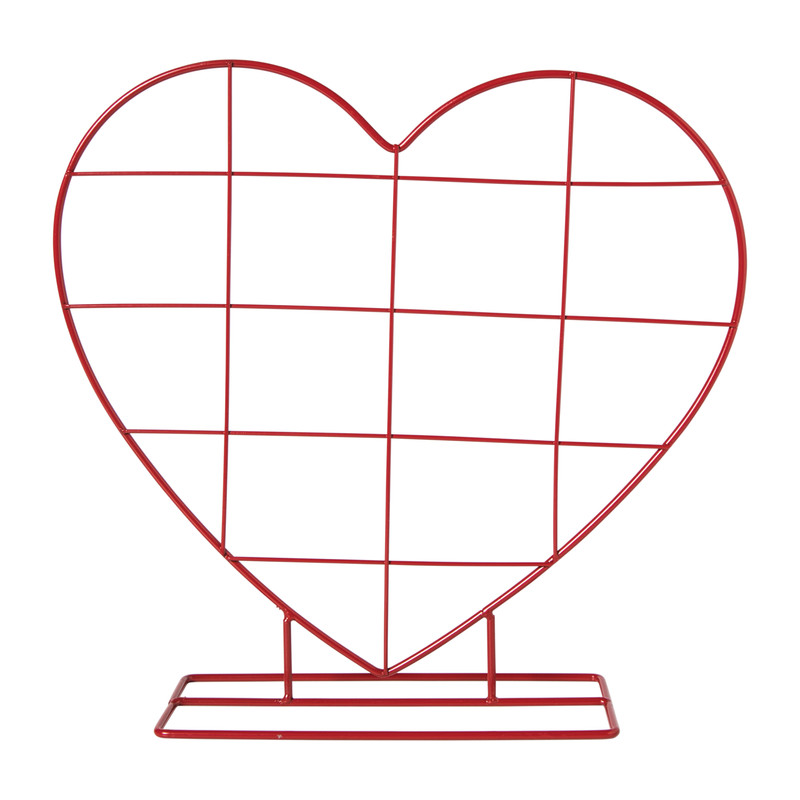 Fotorek hart met knijpers - rood - diverse varianten