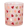 Waxinelichthouder hartjes groot - diverse varianten - ø8.8x10cm 